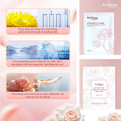 Rose Theory Bird's Nest Hydrating Face Mask - Moisturizing & Skin Repair